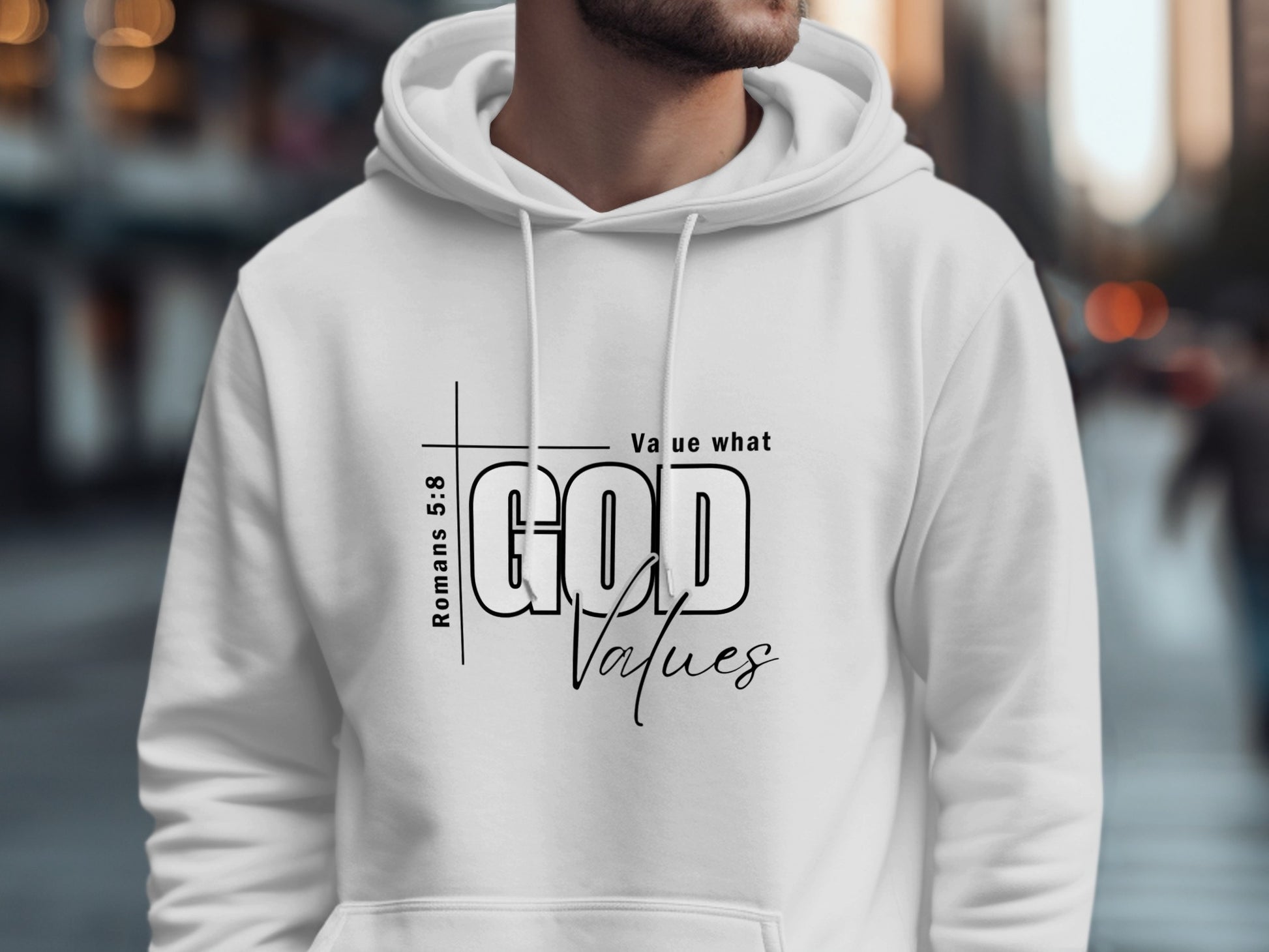 Value What GOD Values Romans 5:8 Hoodie product type