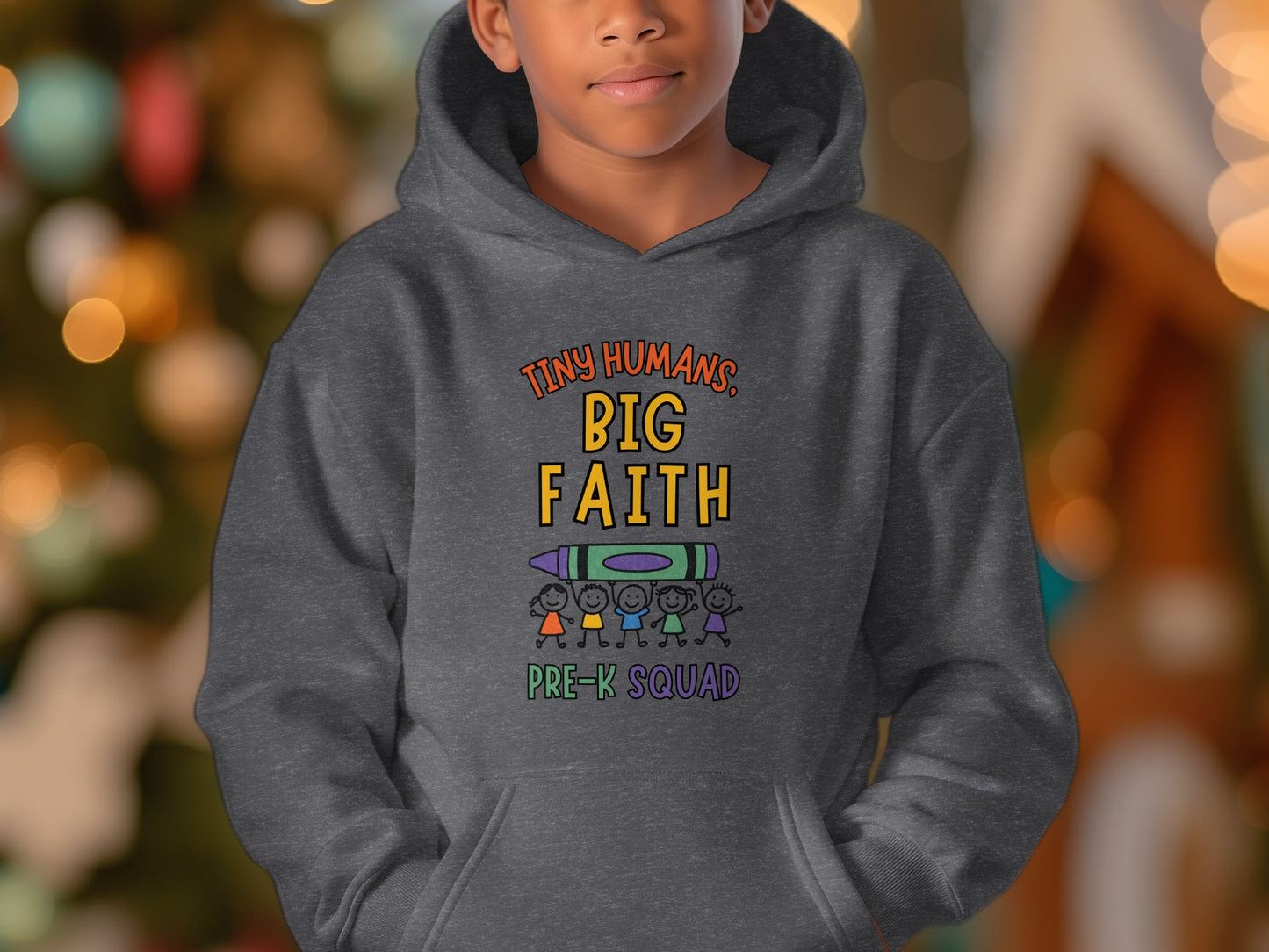 Tiny Humans Big Faith Pre-K Squad Hoodie