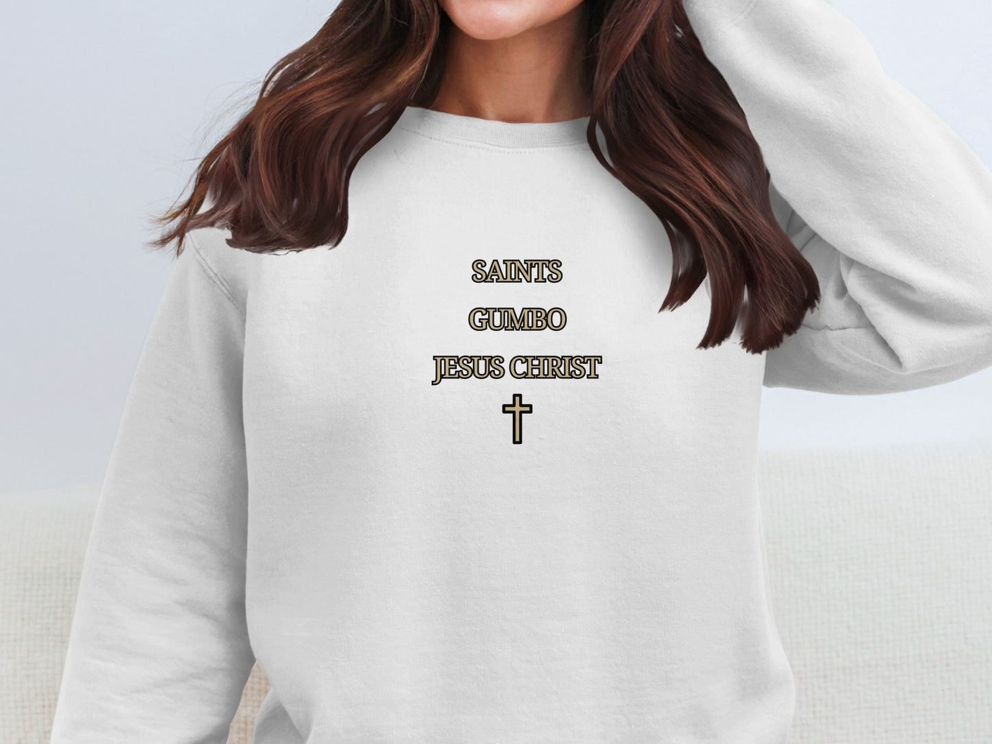 Saints Gumbo Jesus Christ Sweatshirt product type