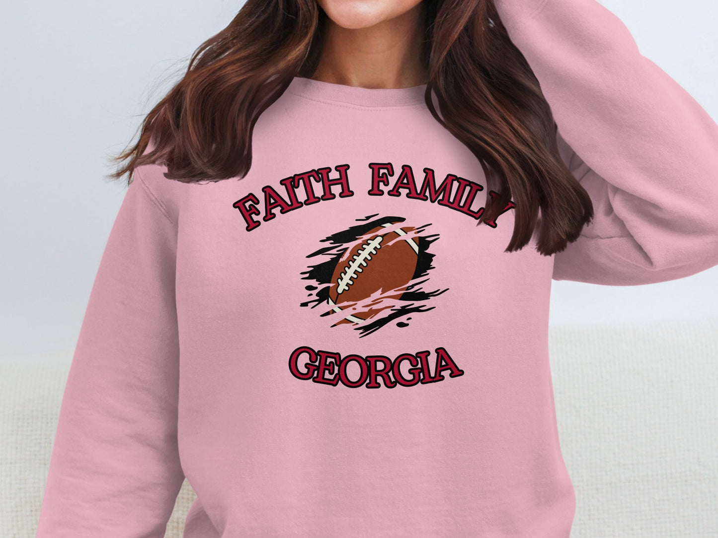 Faith Family Georgia Football Graphic Sweatshirt product