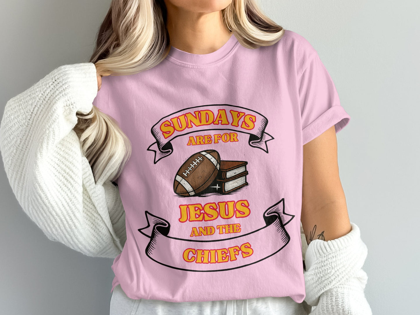 Sundays Are For Jesus And The Chiefs T-Shirt