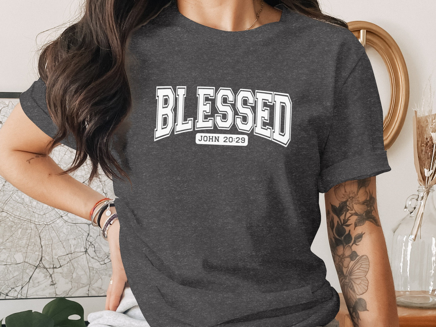 Blessed John 20-29 Graphic Tee with Bible Verse