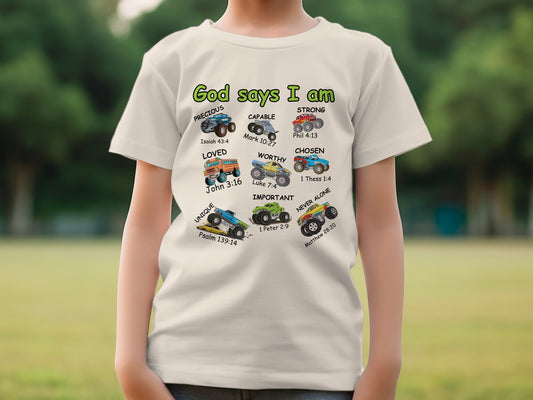 Inspirational God Says I Am Kids T-shirt