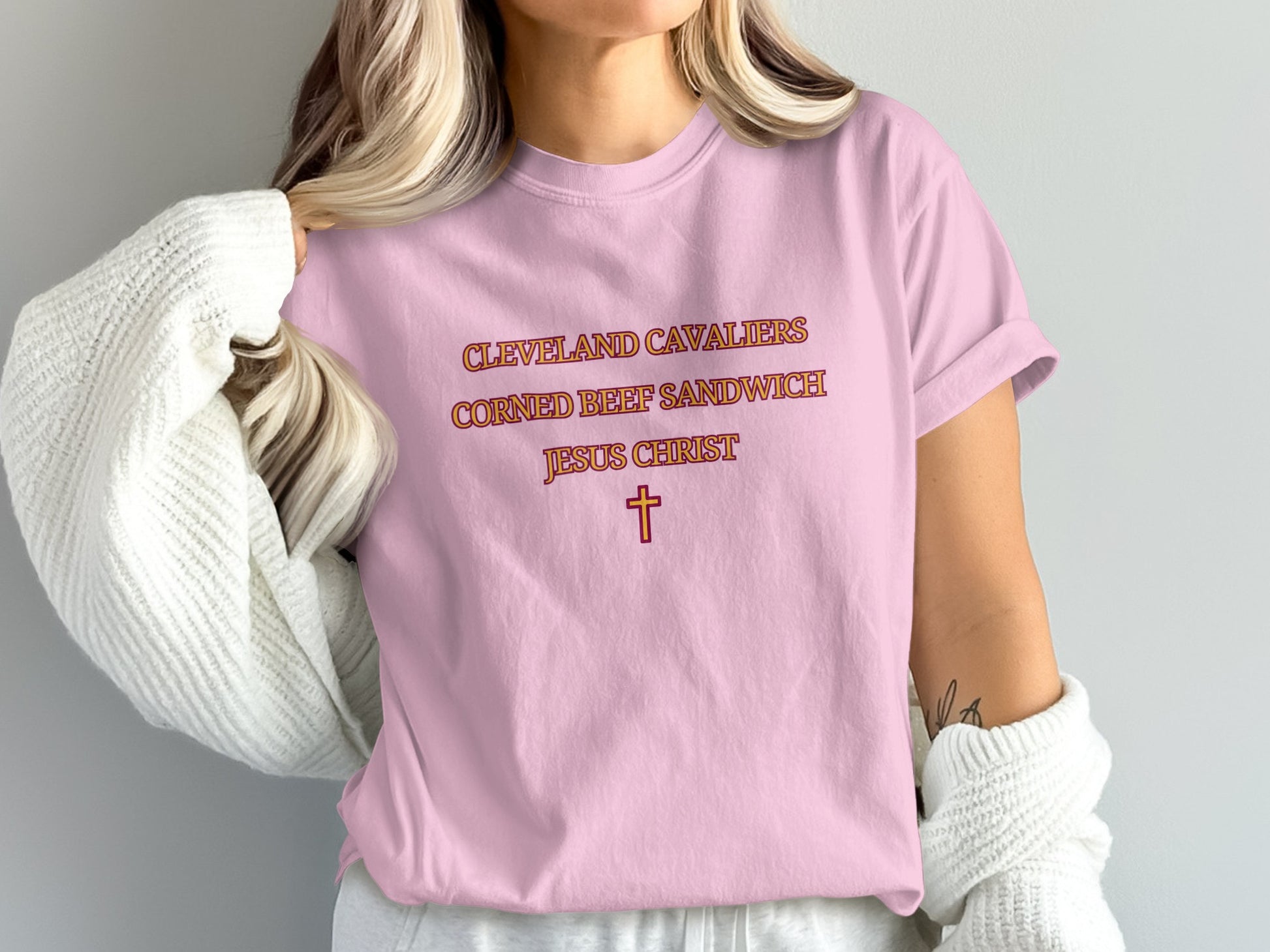 Cleveland Cavaliers Corned Beef Sandwich Jesus Christ shirt