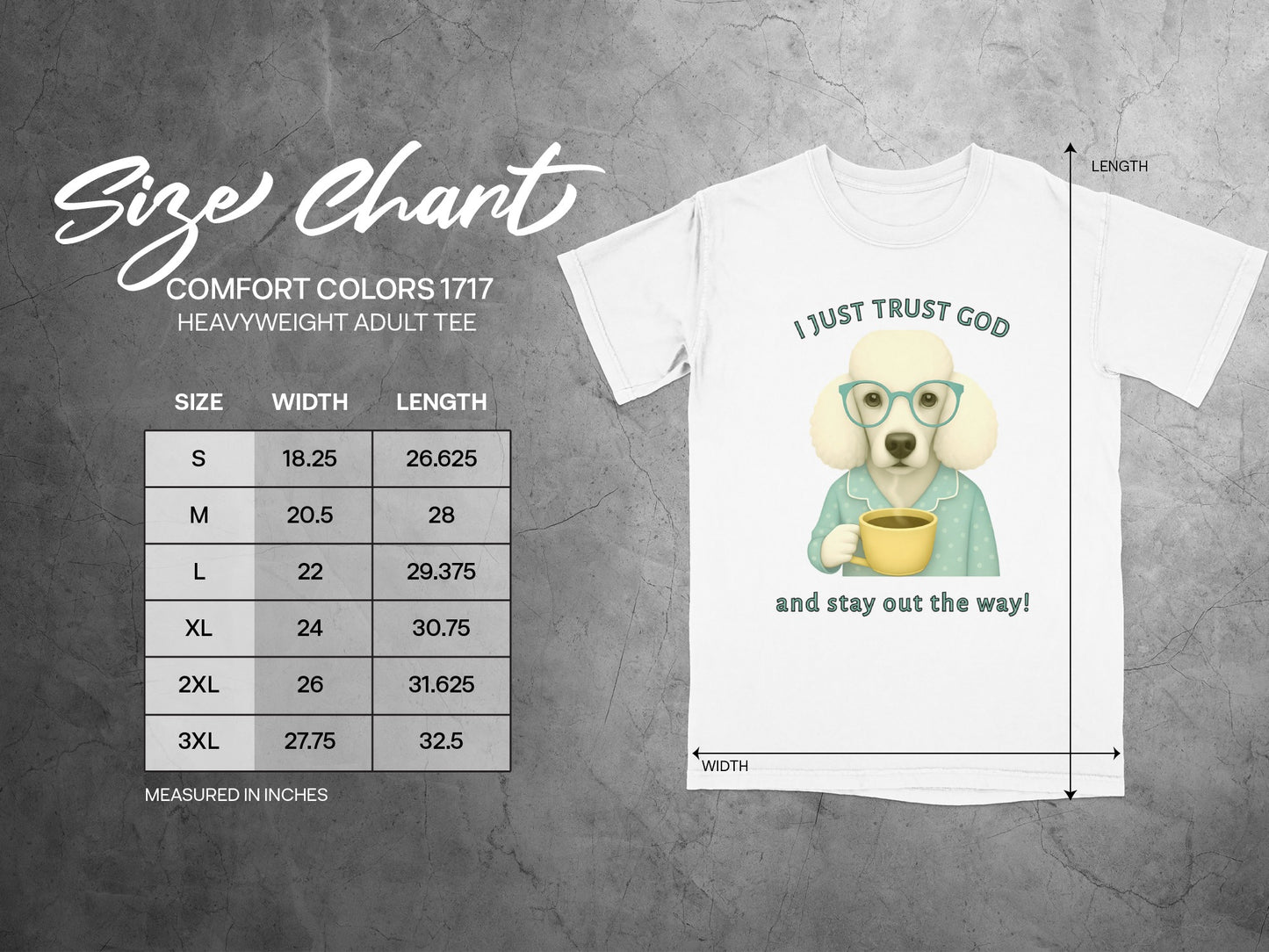 I Just Trust God and Stay Out the Way Adult Tee