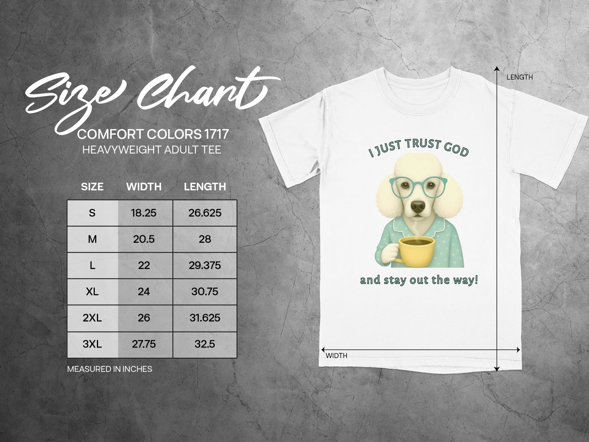 I Just Trust God and Stay Out the Way Adult Tee