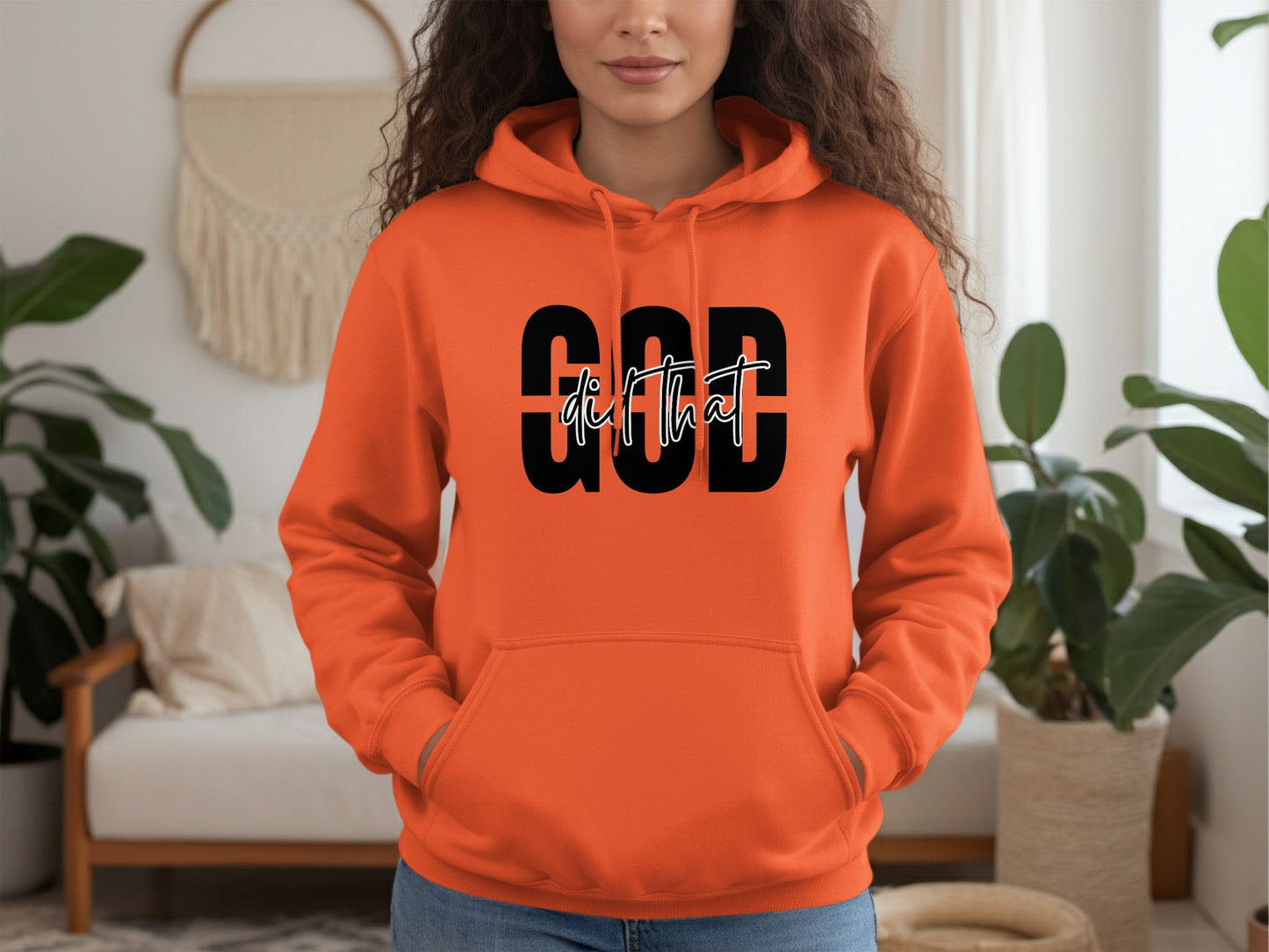 GOD Did That Motivational Graphic Hoodie product type