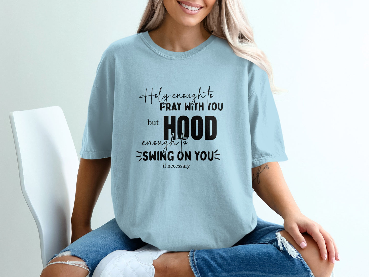 Pray With You Hood Enough to Swing Shirt product