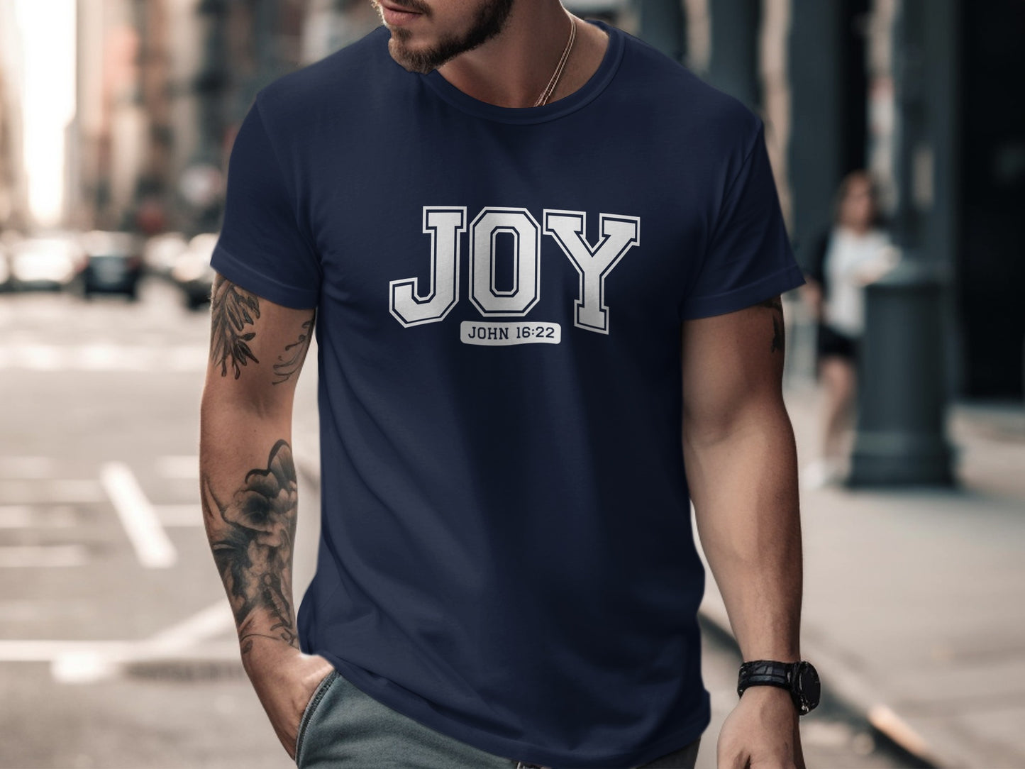 Inspirational Joy John 16 22 Graphic T-shirt
