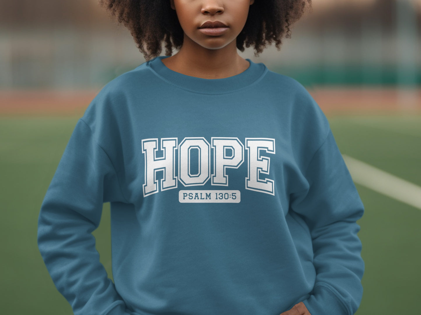 HOPE Psalm 130 5 Message Sweatshirt product
