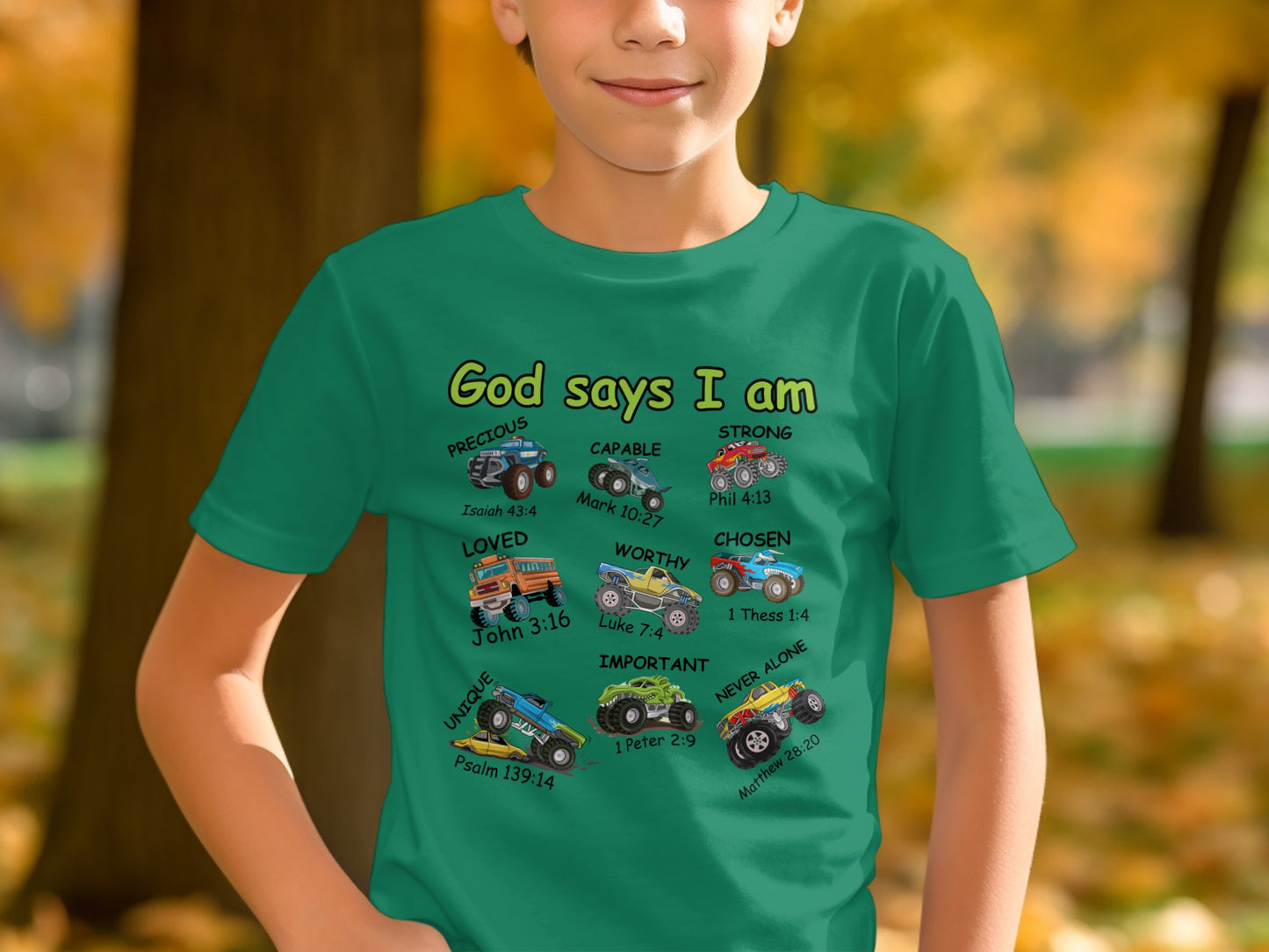 God Says I Am Motivational Positive Quote Tee