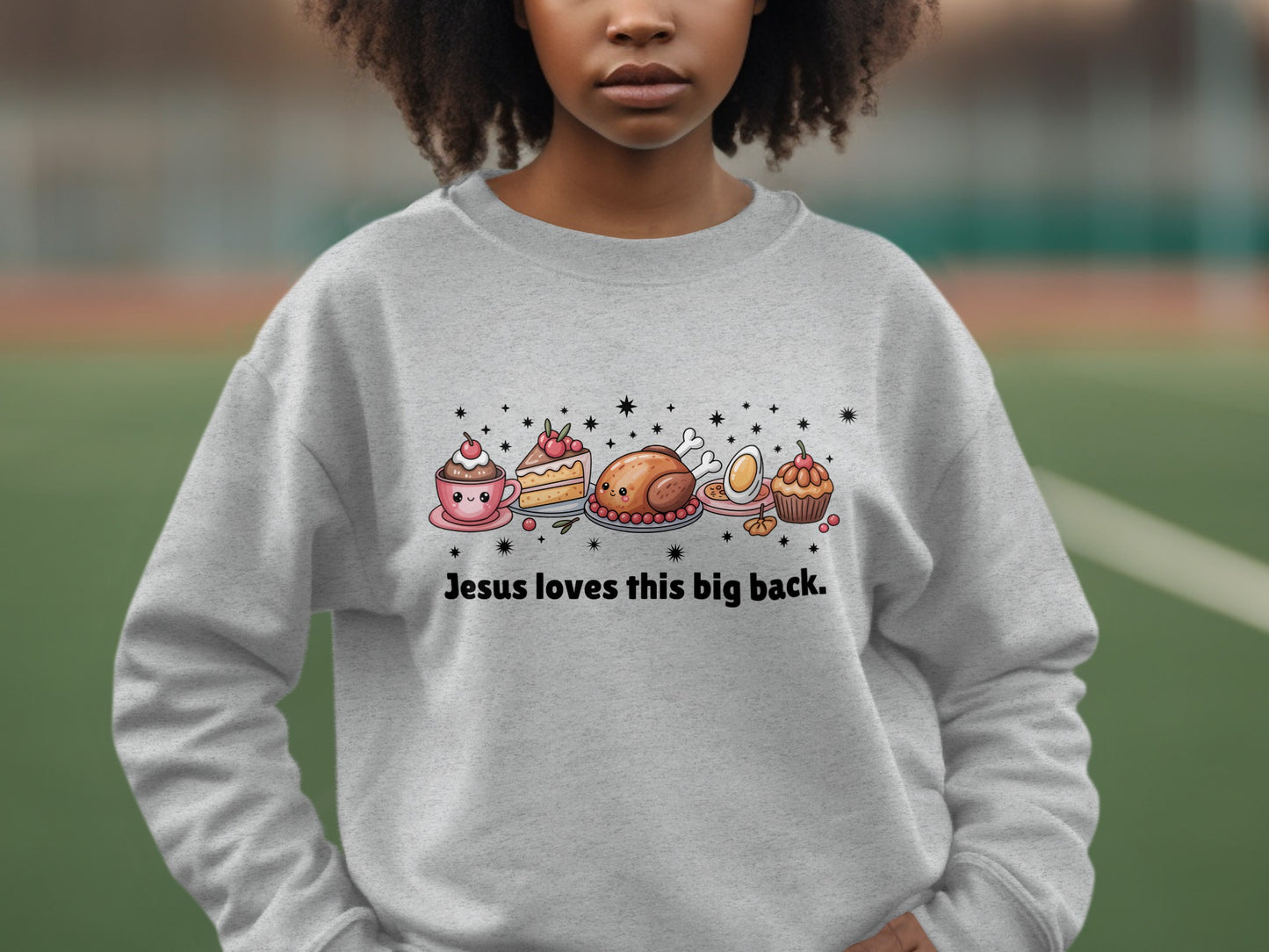 Jesus Loves This Big Back Graphic Sweatshirt