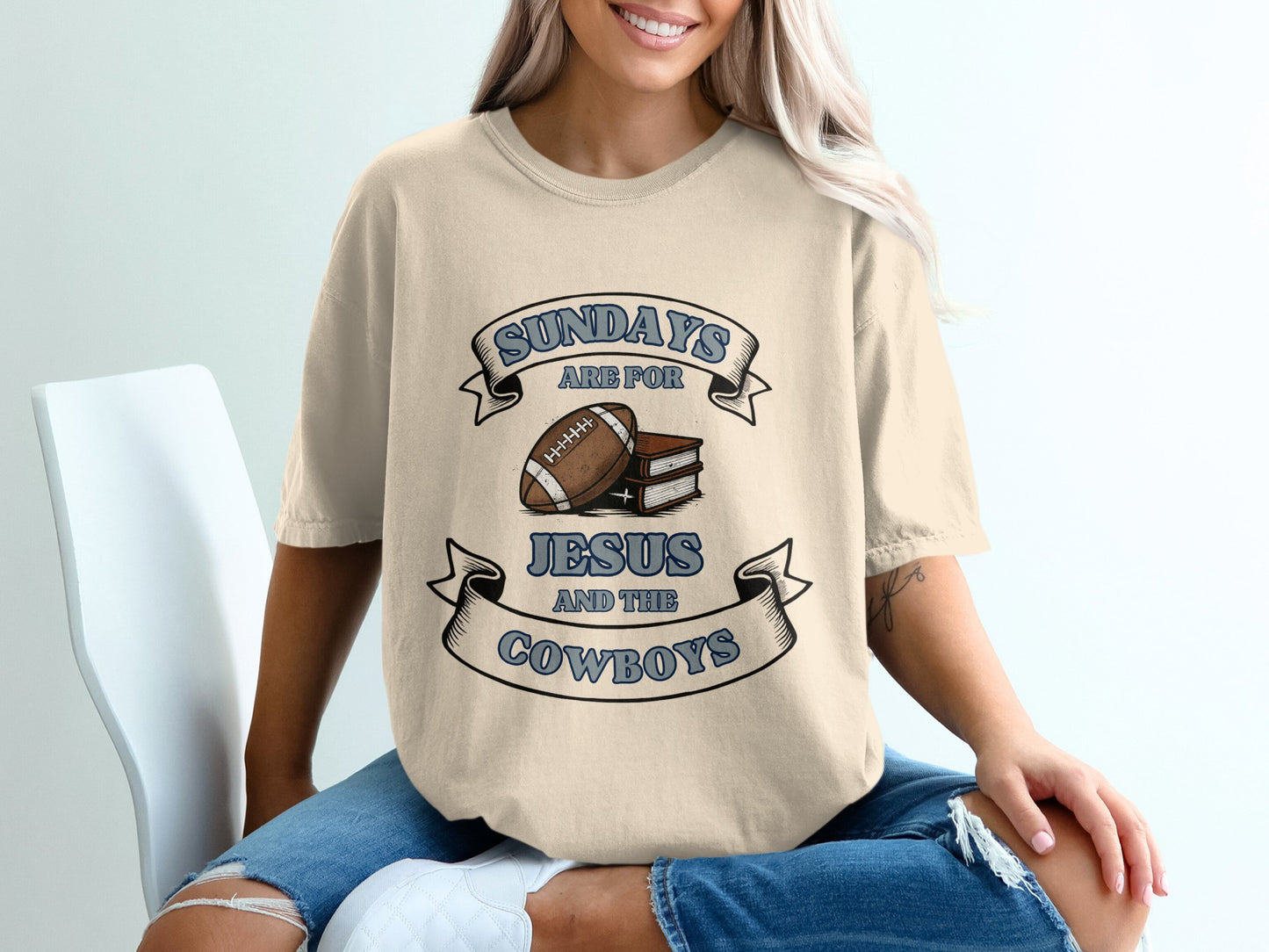Sundays Are For Jesus And The Cowboys T-shirt