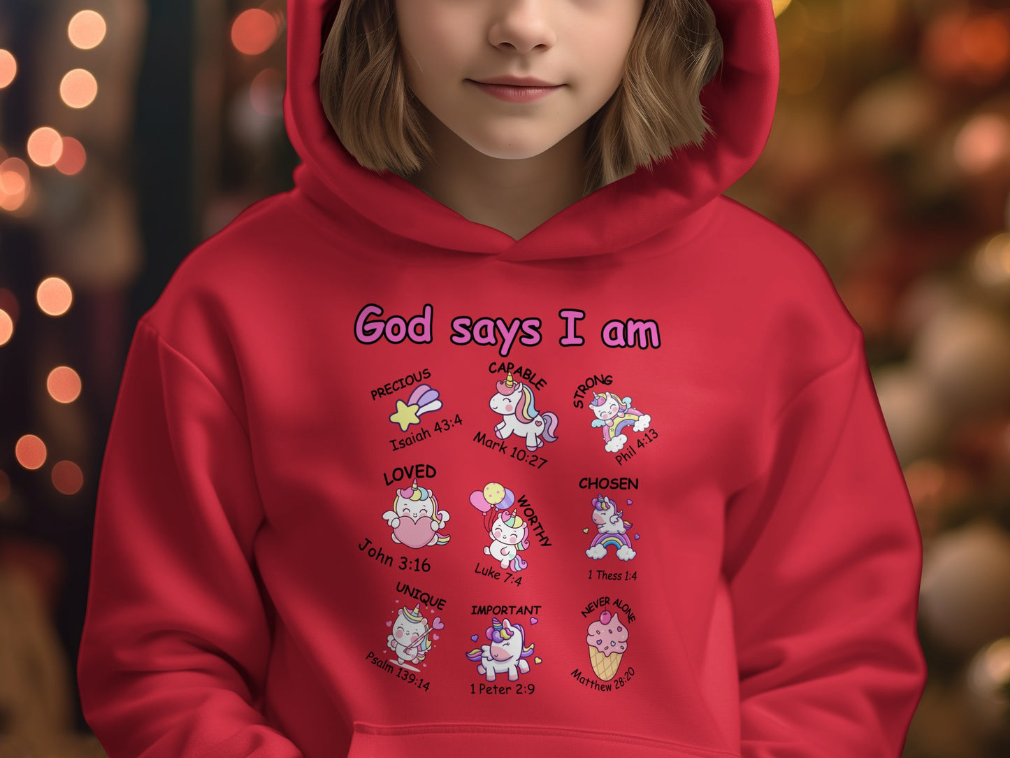 God Says I Am Precious Loved Unique Hoodie