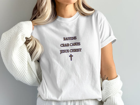 Ravens Crab Cakes Jesus Christ Shirt product type
