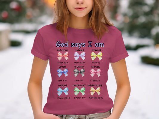 God Says I Am Precious Capable Strong T-shirt