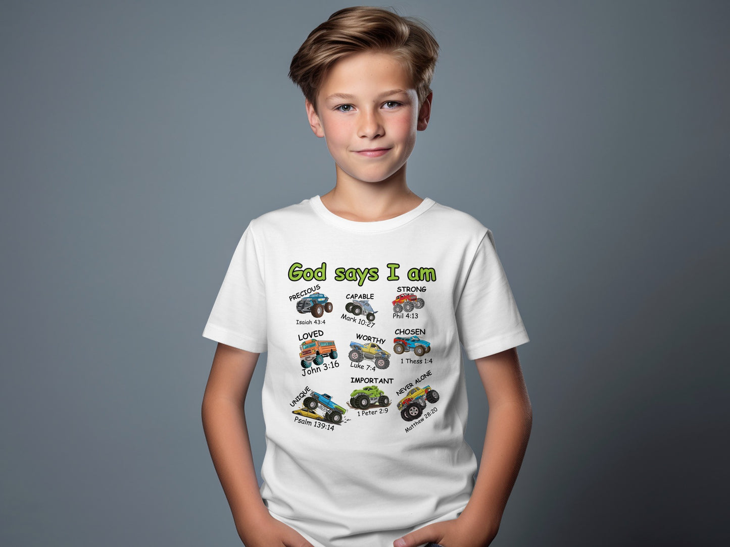 God Says I Am Inspirational Kids T-shirt