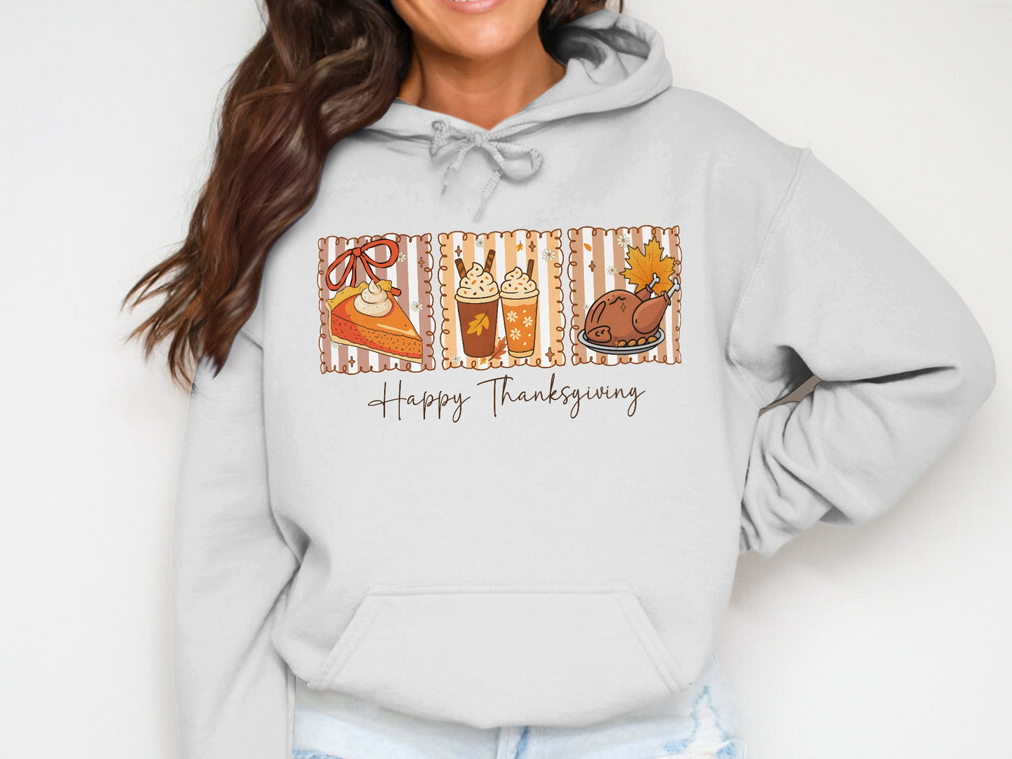 Happy Thanksgiving Graphic Hoodie for Festive Season