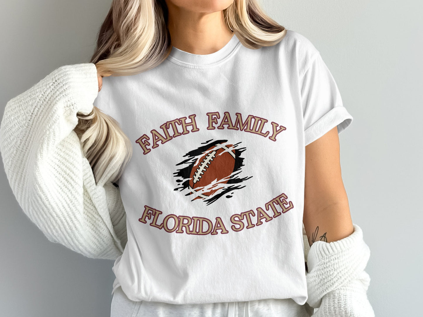 Faith Family Florida State Graphic Tee
