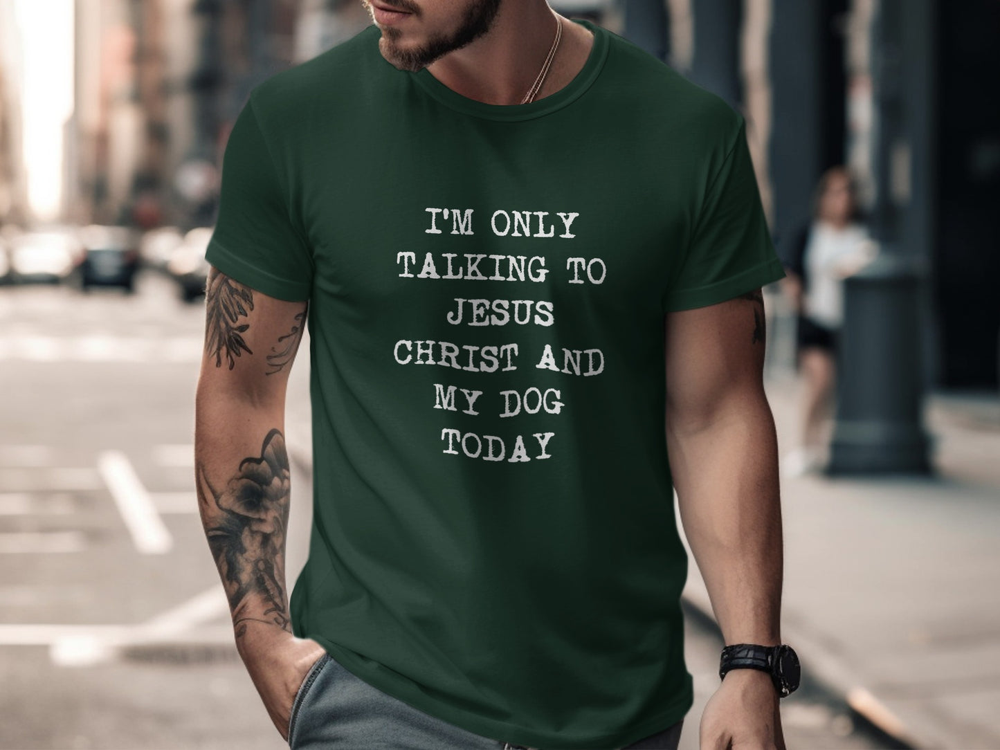 I'm Only Talking To Jesus And My Dog Shirt Product