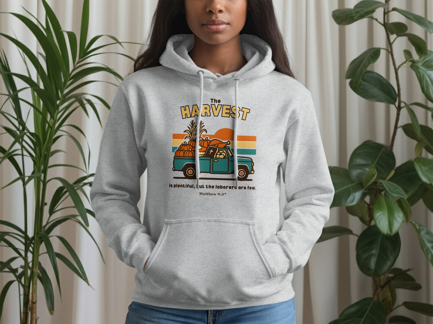 The Harvest Graphic Hoodie with Colorful Design