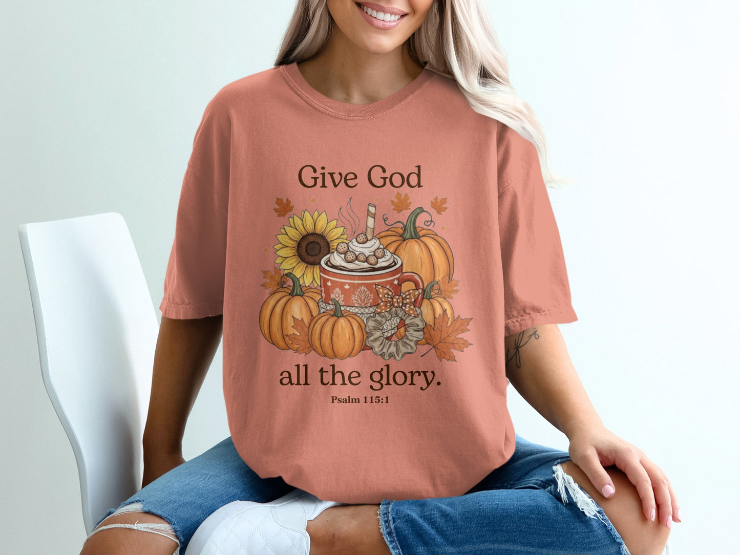 Give God All the Glory Autumn T-shirt