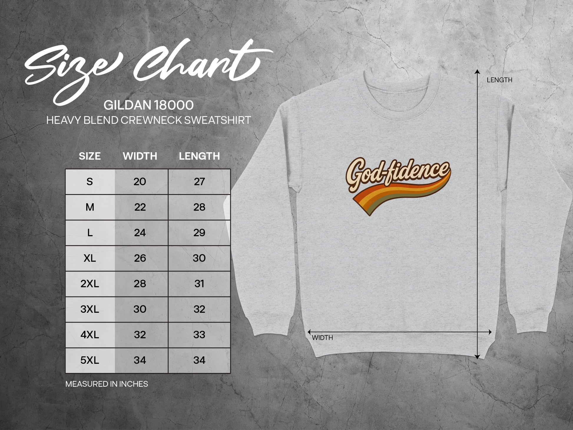 Godfidence Heavy Blend Crewneck Sweatshirt product type