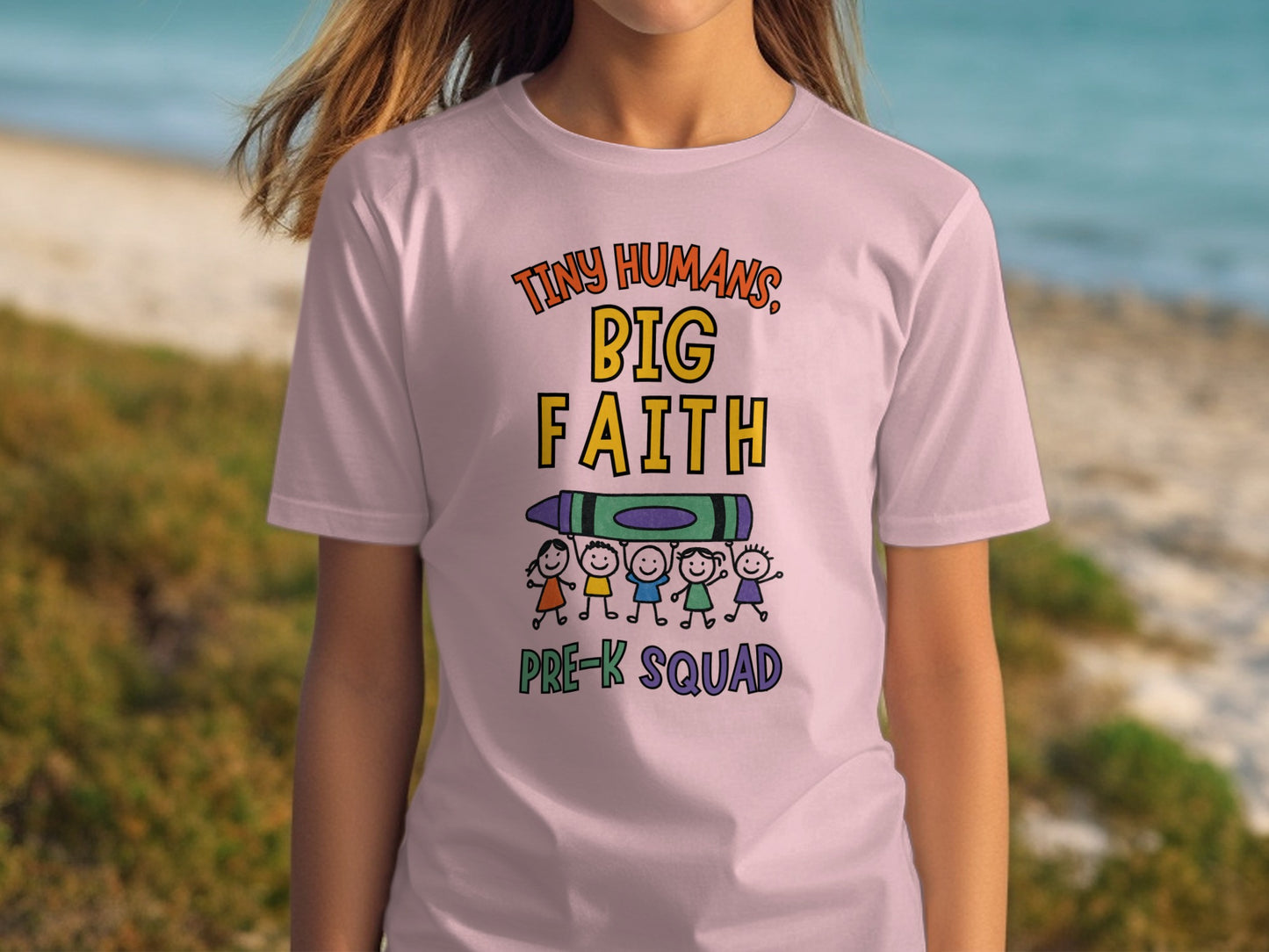 Tiny Humans Big Faith Pre-K Squad T-Shirt