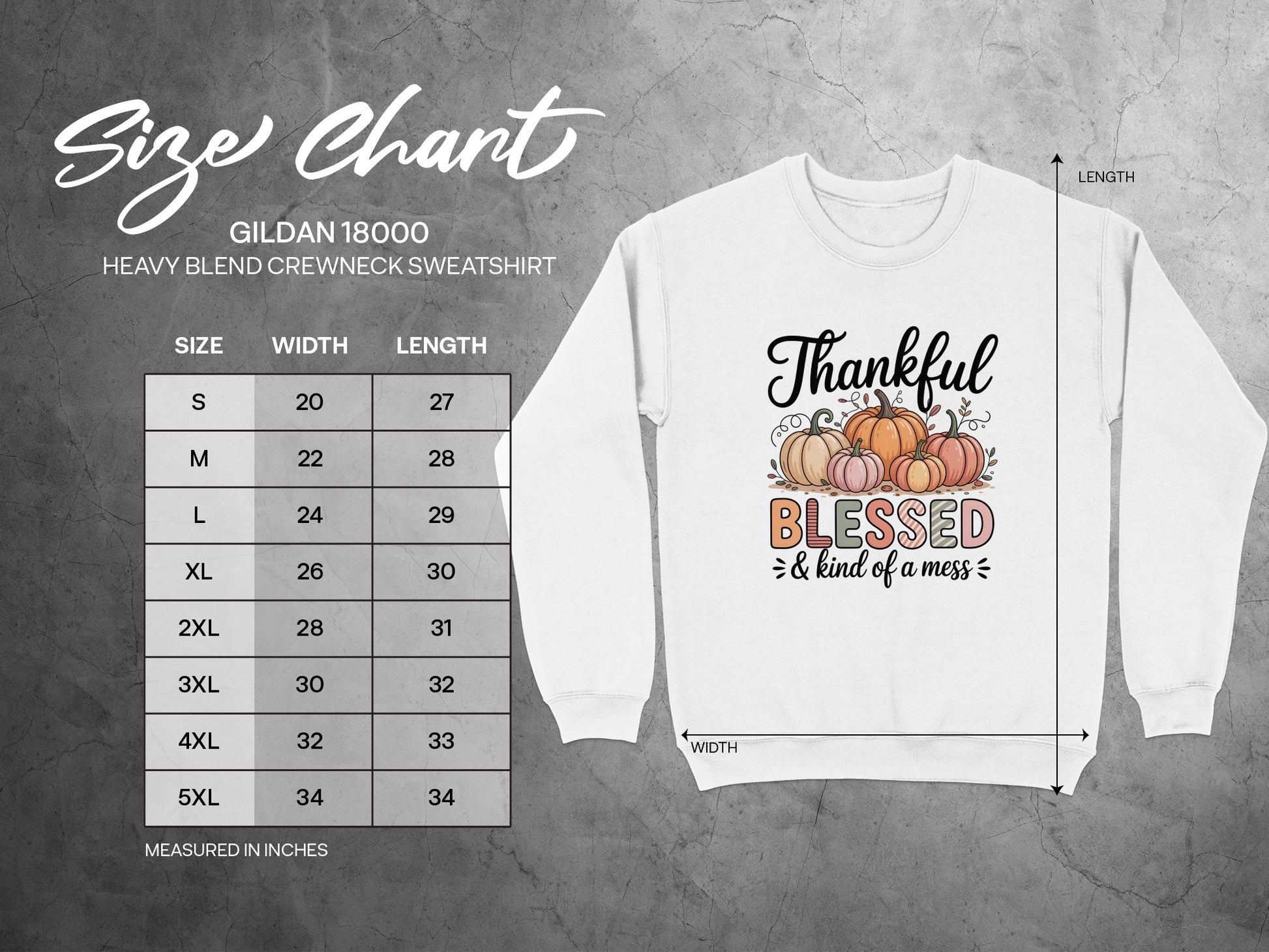 Thankful Blessed and Kind of a Mess Sweatshirt