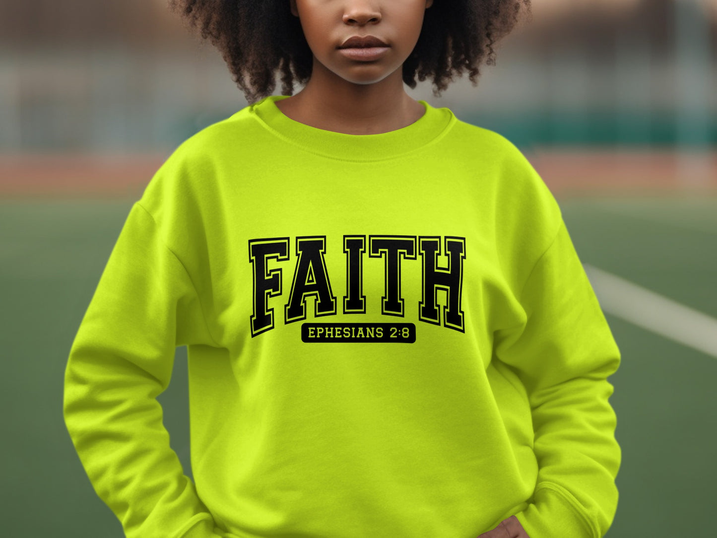 Bold Faith Ephesians 2:8 Statement Sweatshirt
