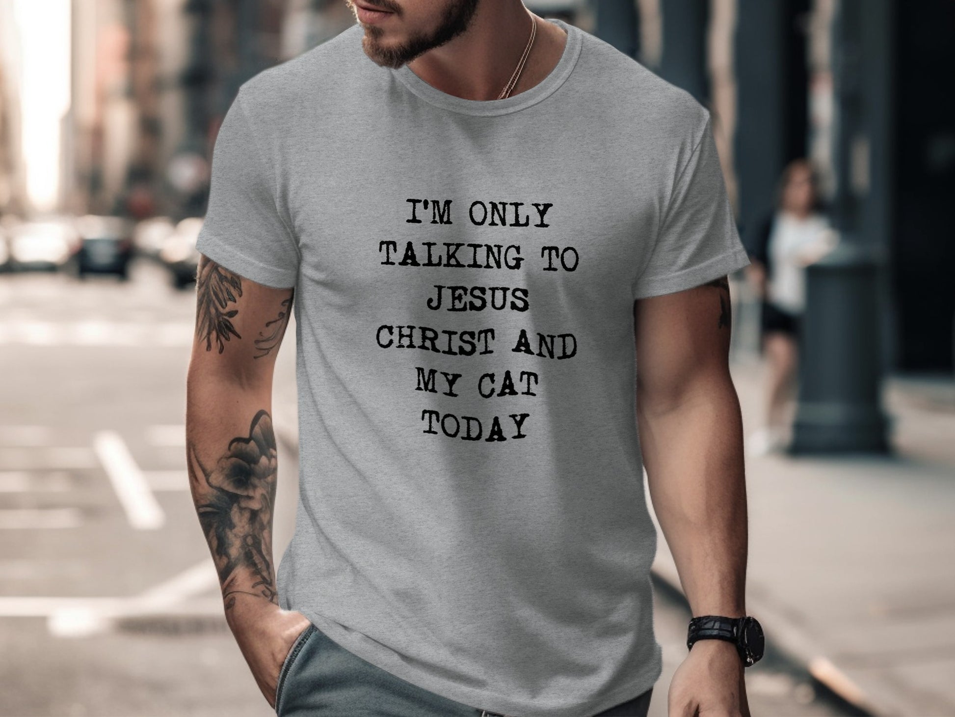 I'm Only Talking To Jesus Christ And My Cat Today shirt
