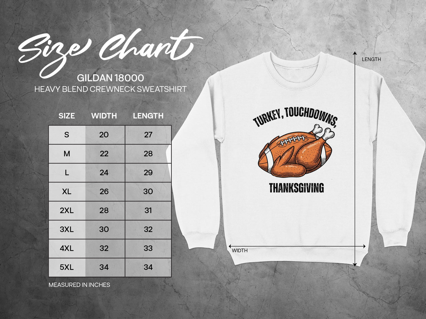 Turkey Touchdowns Thanksgiving Sweatshirt product