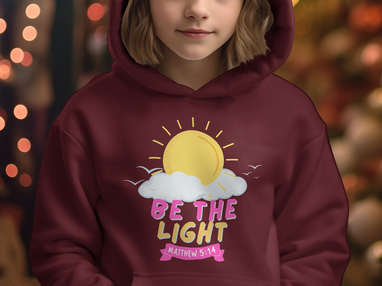 Be The Light Matthew 5 14 graphic hoodie