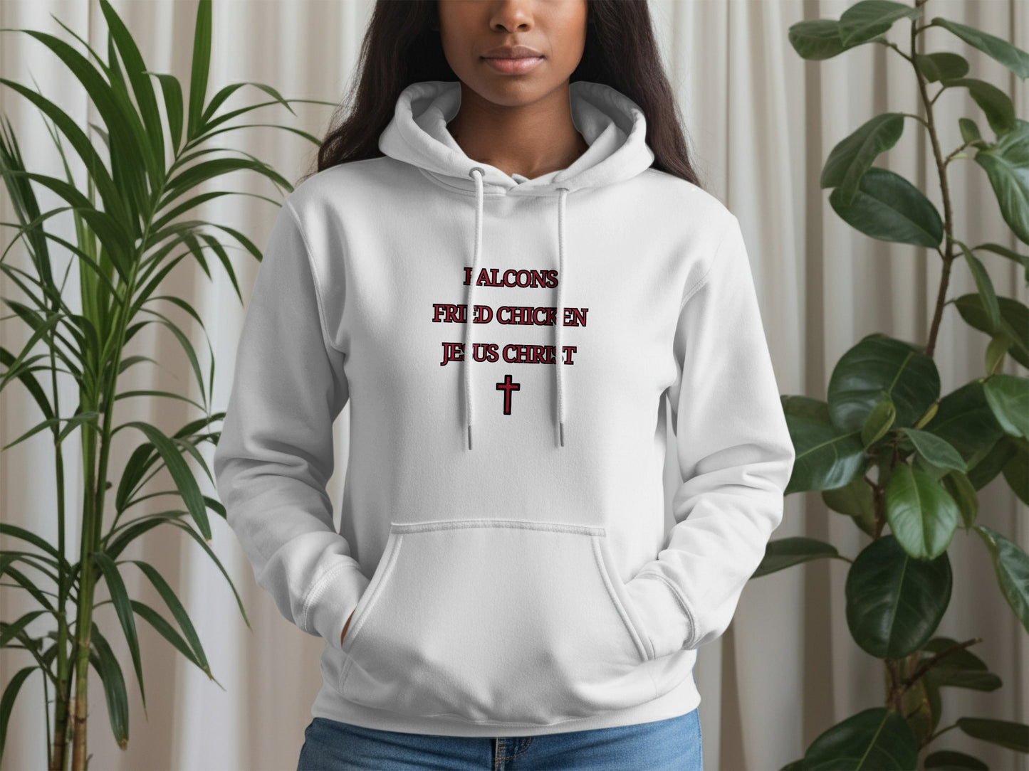 Falcons Fried Chicken Jesus Christ Hoodie product
