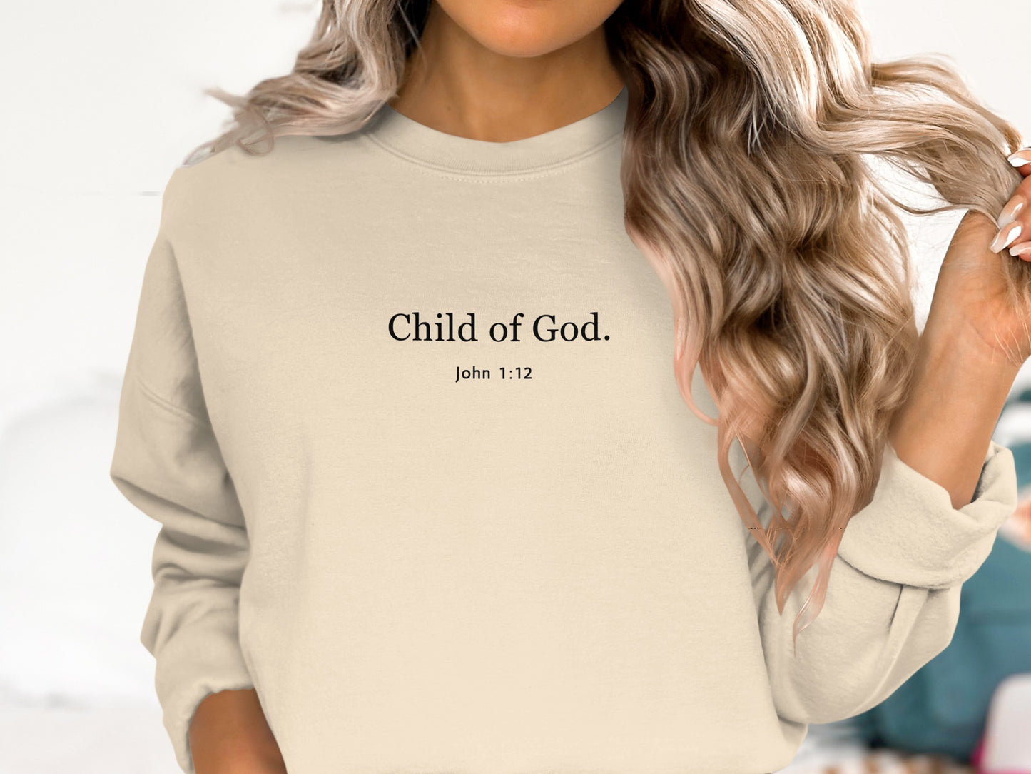 Inspirational Child of God Bible Verse Pullover Hoodie product