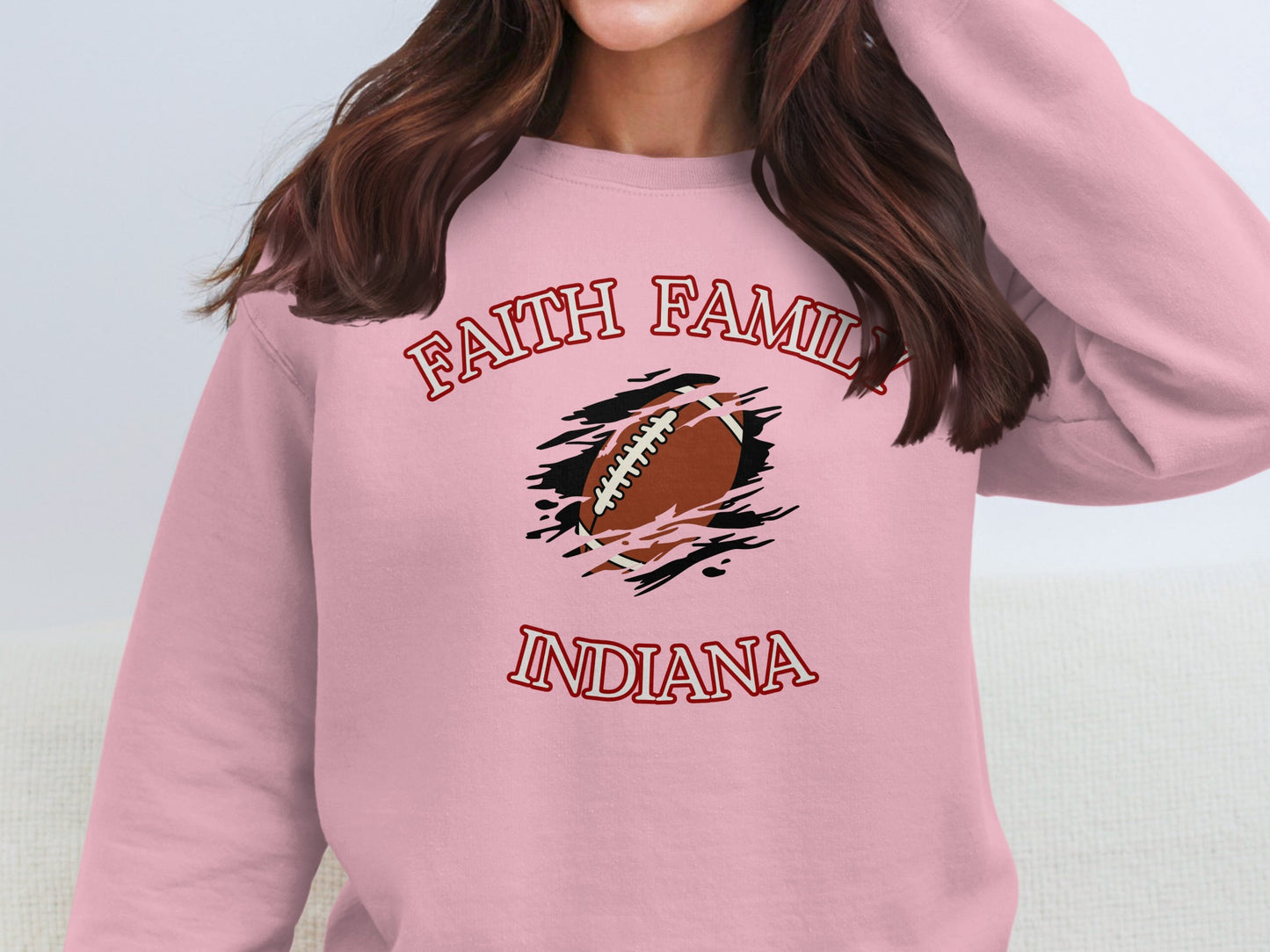 Faith Family Indiana Football Sweatshirt product type