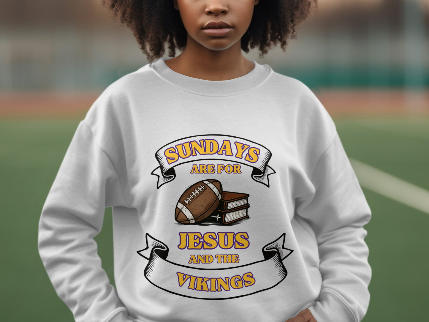 Sundays Are For Jesus And The Vikings Sweatshirt product type