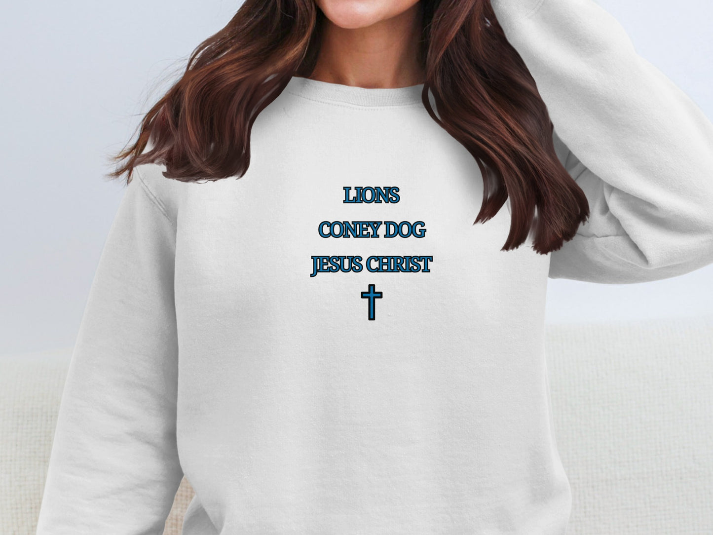 Lions Coney Dog Jesus Christ Sweatshirt product