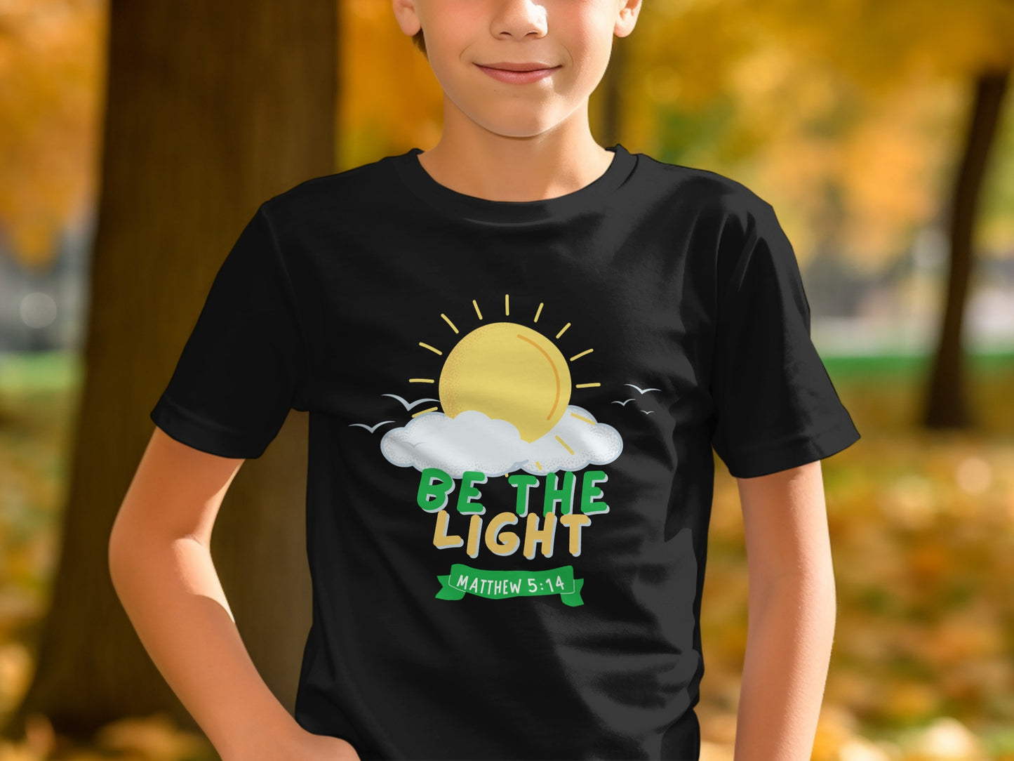 Be The Light Matthew 5:14 Inspirational T-Shirt