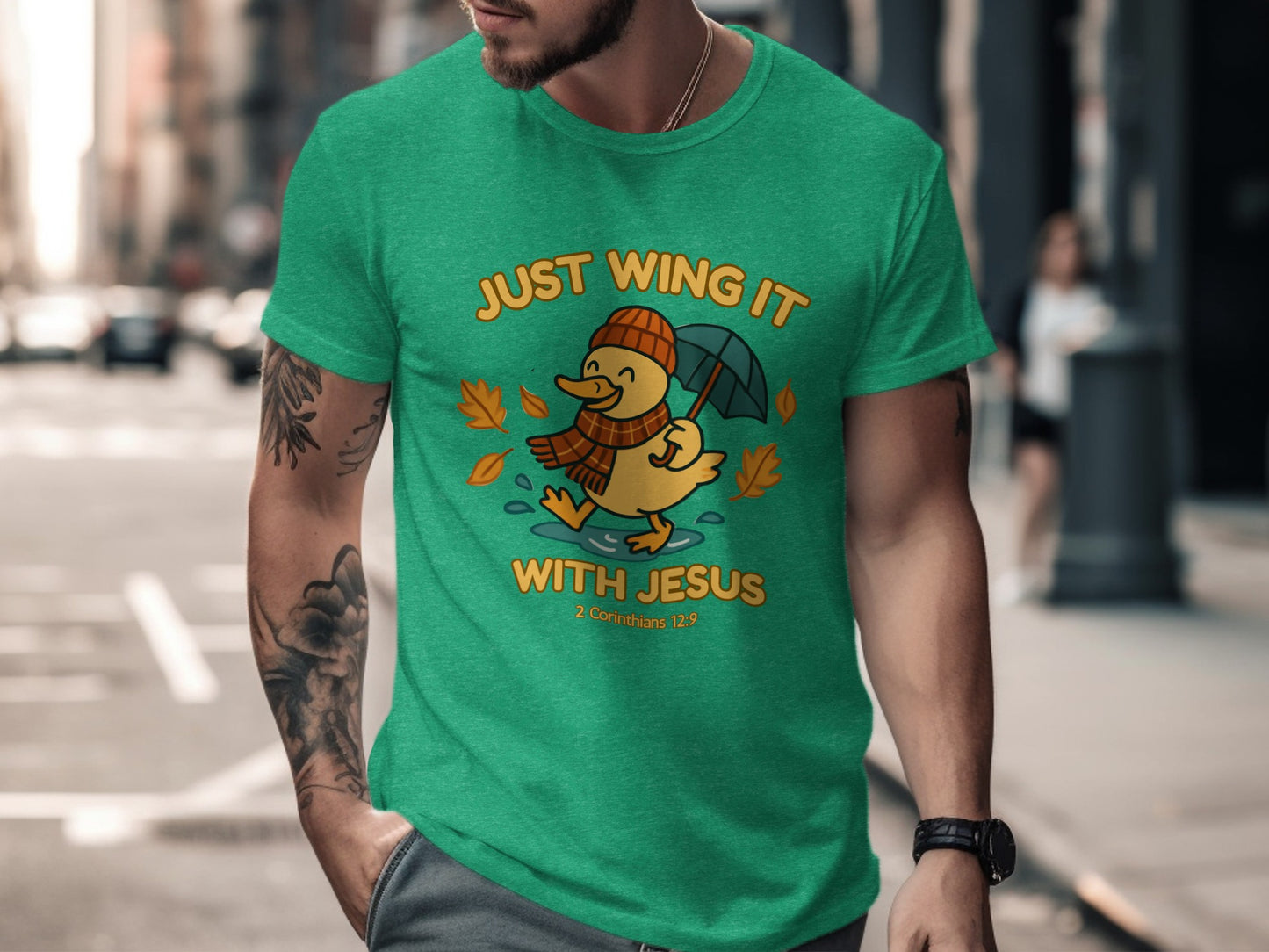 Just Wing It With Jesus 2 Corinthians 12 9 Shirt
