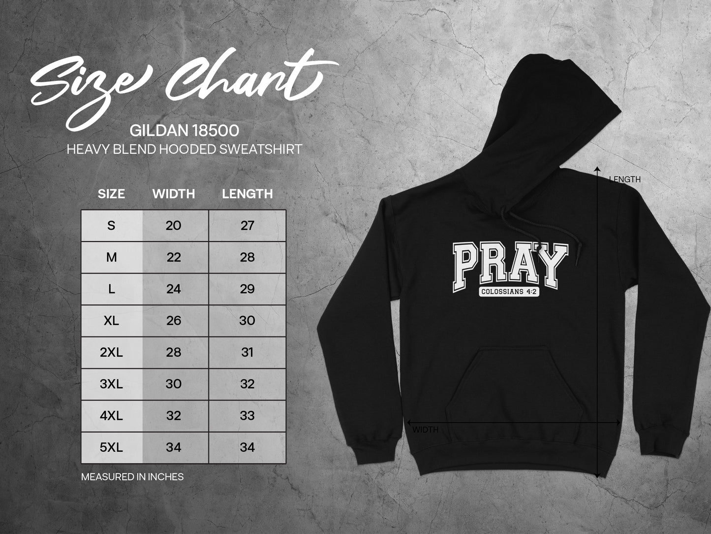 Pray Colossians 4:2 Heavy Blend Hoodie Sweatshirt