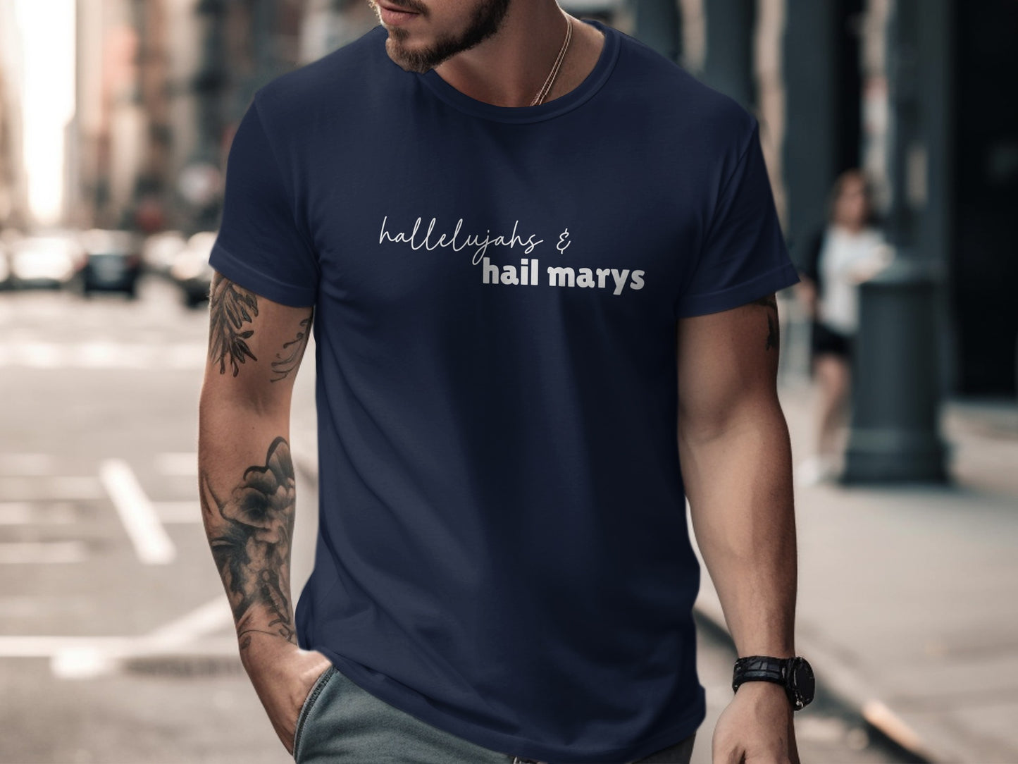 Hallelujahs and Hail Marys Statement T-Shirt product type