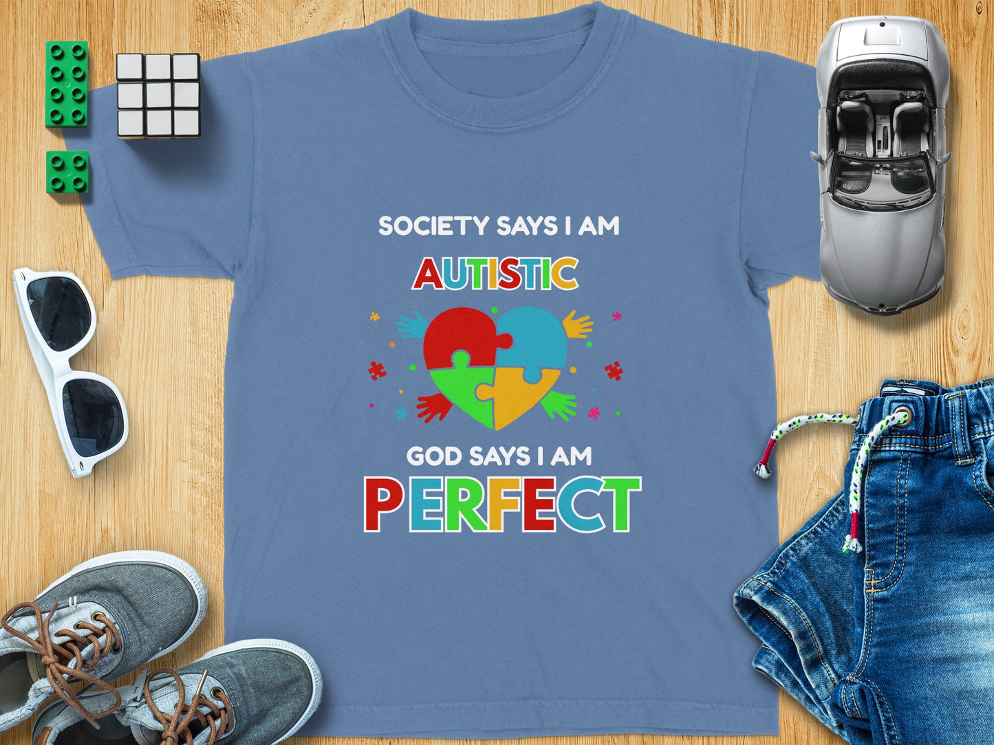 Society Says I Am Autistic God Says I Am Perfect t-shirt