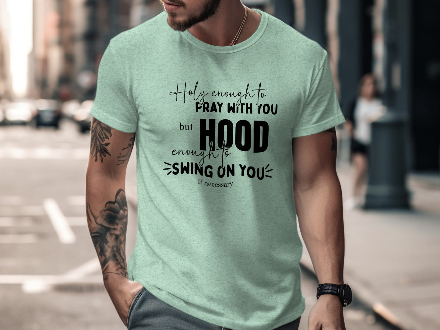Pray with You Hood Swing On You Shirt Product