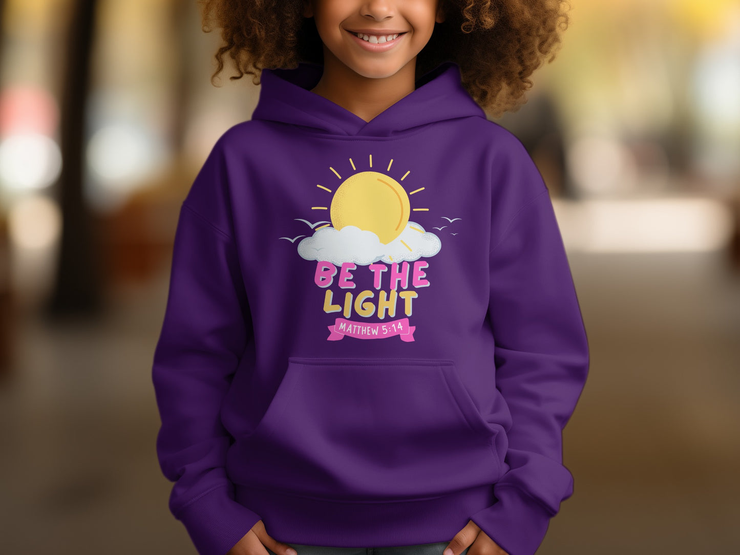 Be The Light Matthew 5:14 Inspirational Hoodie