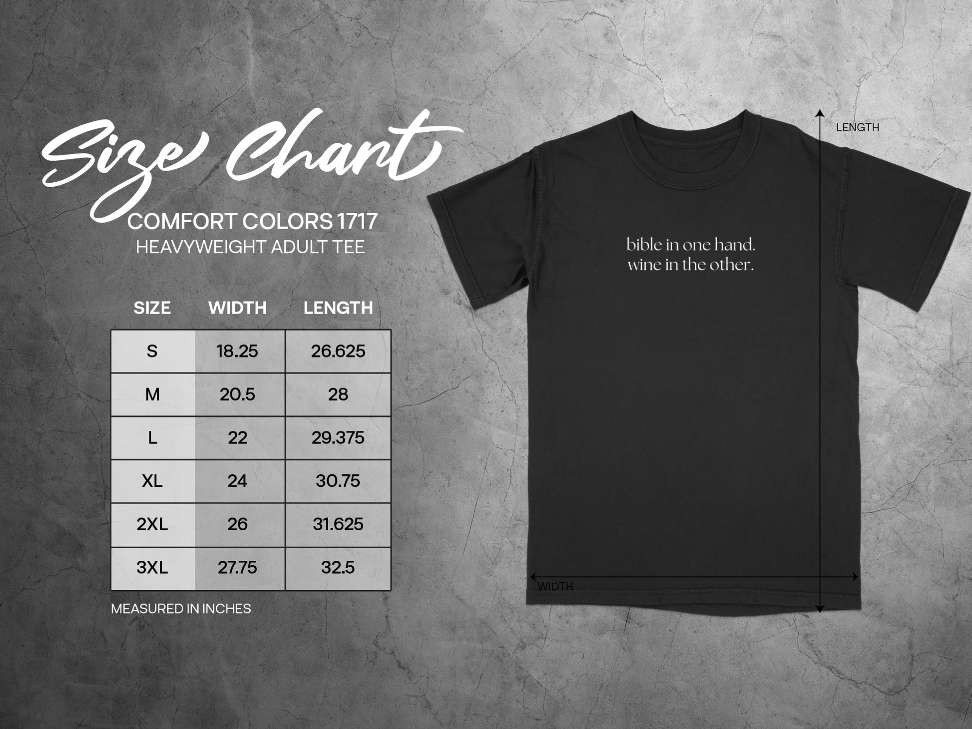 Bible in One Hand Wine in the Other Adult Tee product type