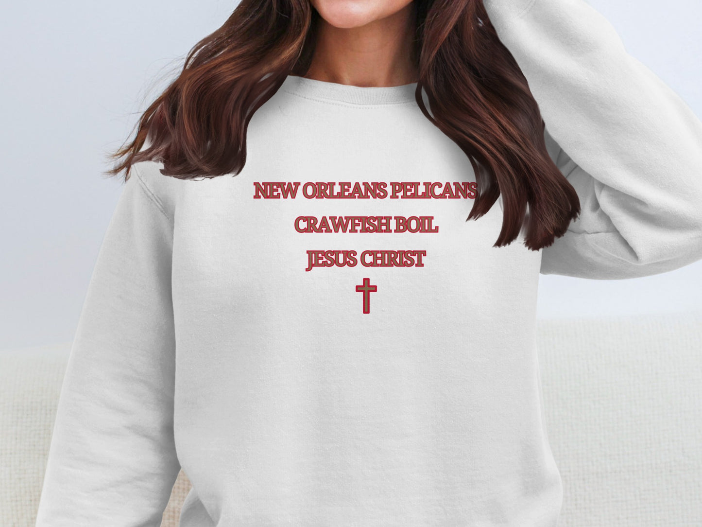 New Orleans Pelicans Crawfish Boil Jesus Christ sweater
