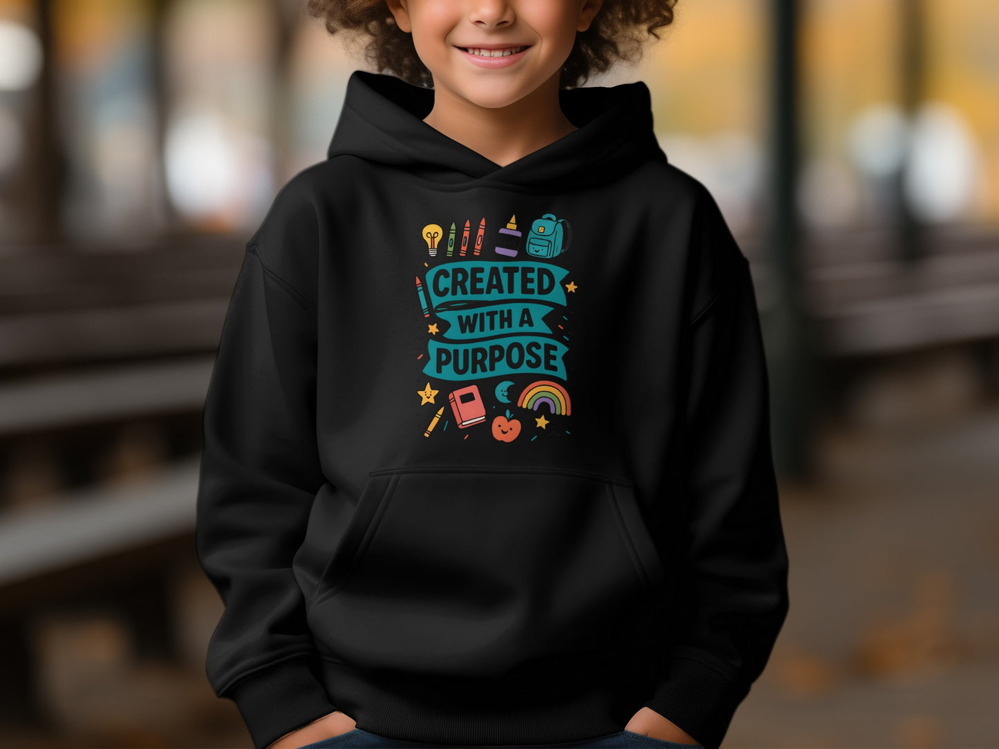 Created With A Purpose Graphic Hoodie Product