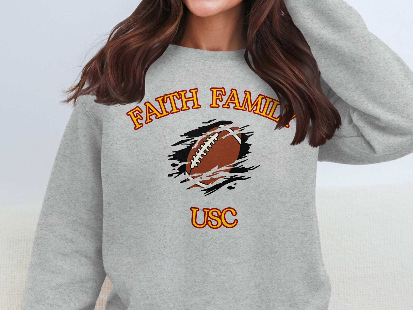 Faith Family USC Football Graphic Sweatshirt product type