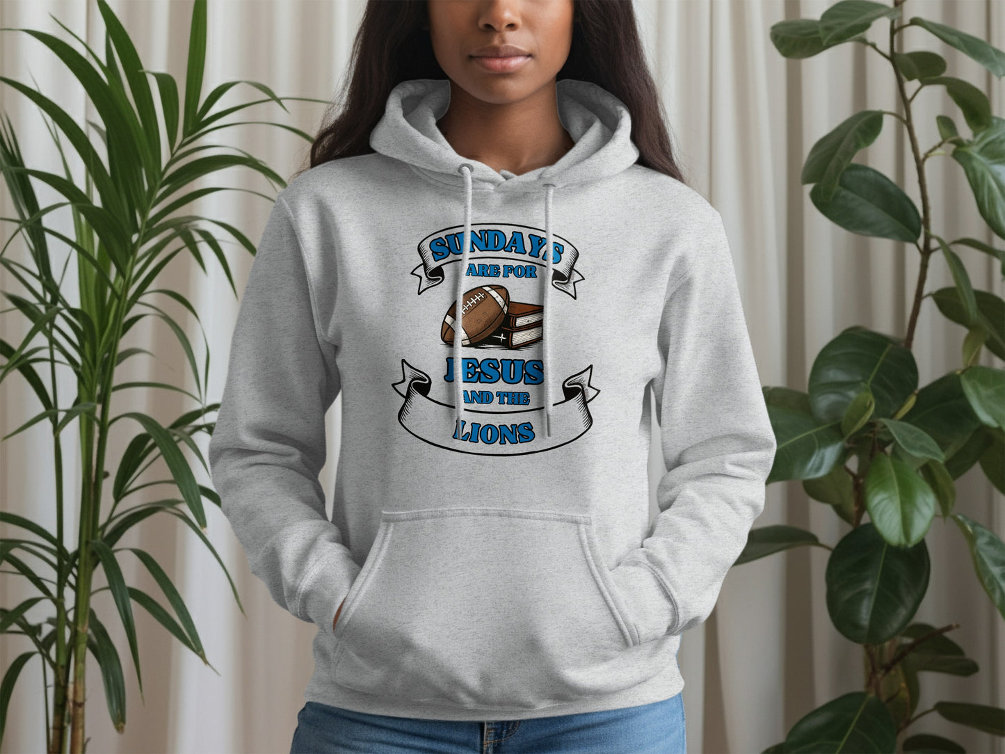 Sundays Are For Jesus And The Lions Hoodie product